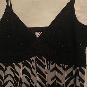 IXE beaded top spaghetti strap dress Armpit to armpit 16” shoulder down 43”